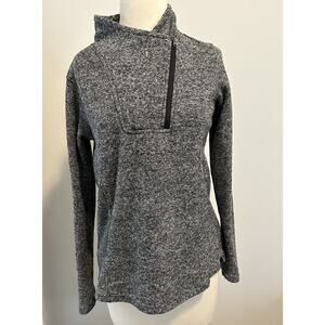 Life Integrity Earth Sweater Women's Large Gray Fleece 1/4 Zip Pullover